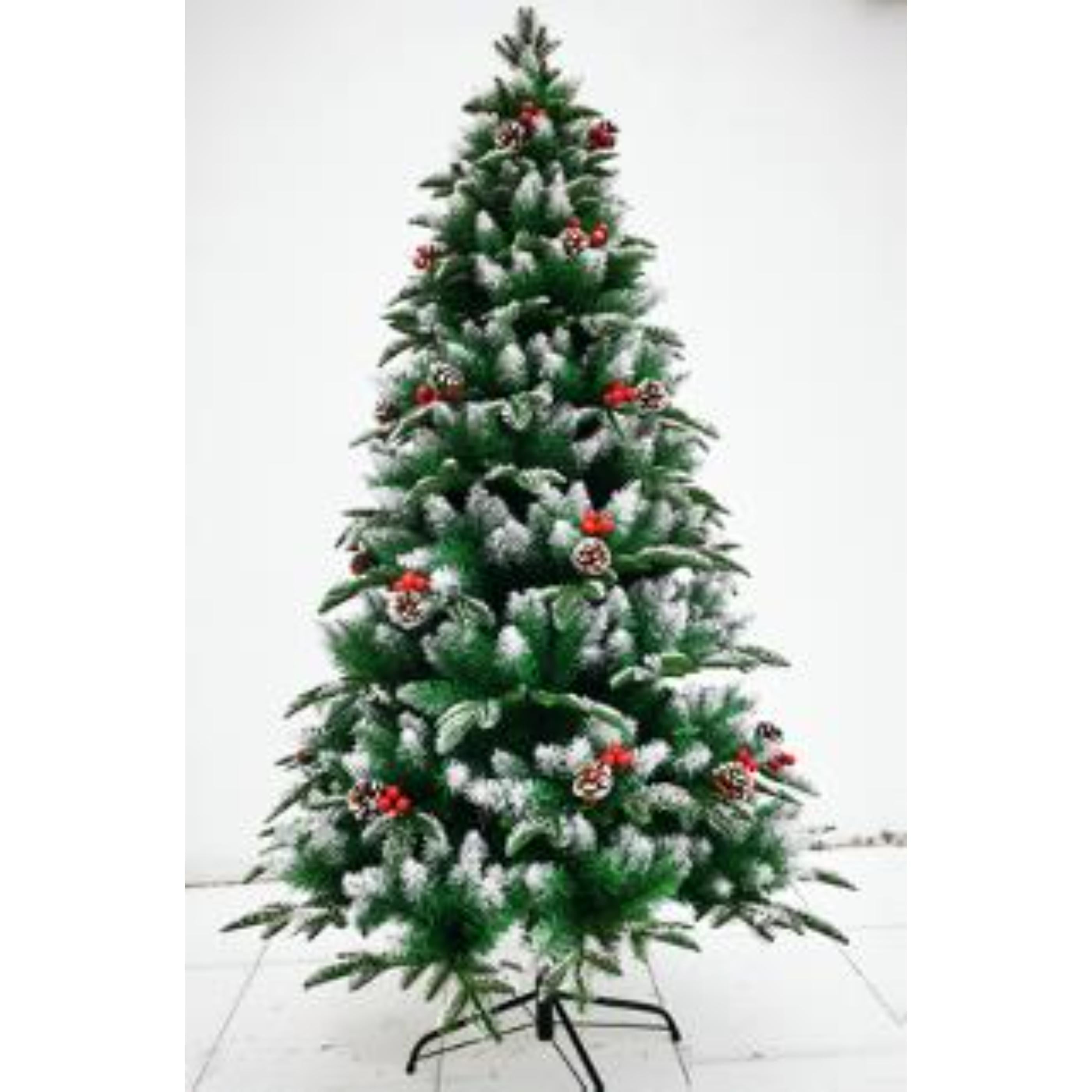 Nordic Christmas Decorations Northlight Christmas Tree 4 ft /6 ft With Frosting, Pinecones And Cherries