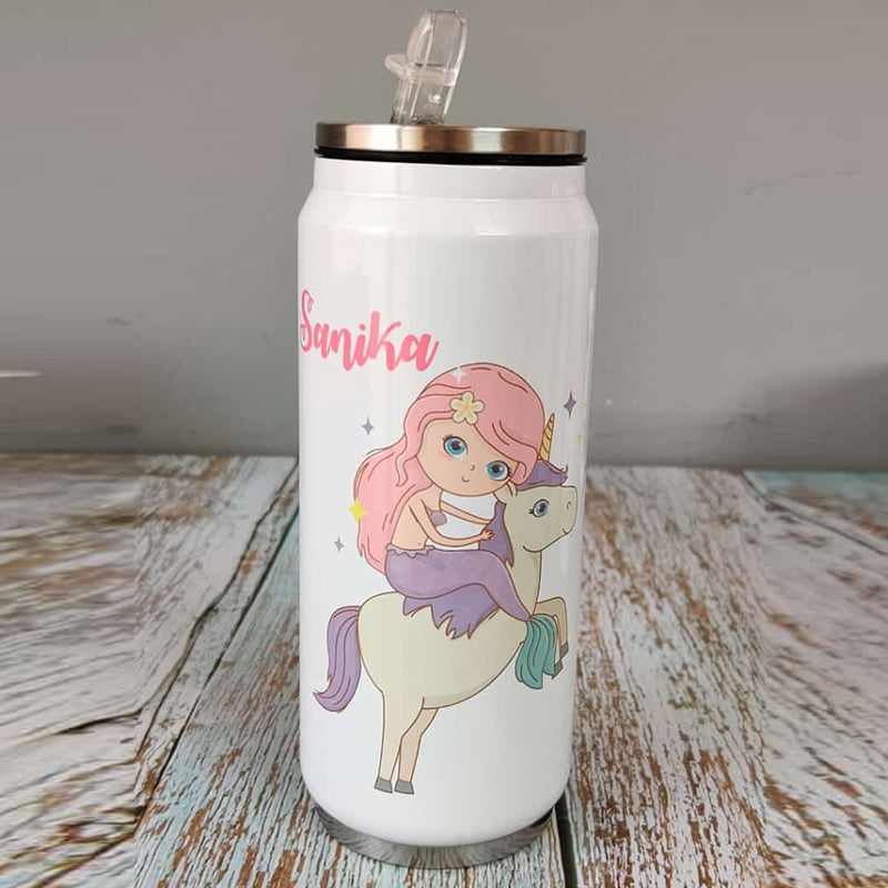 Can Bottle - Mermaid Unicorn