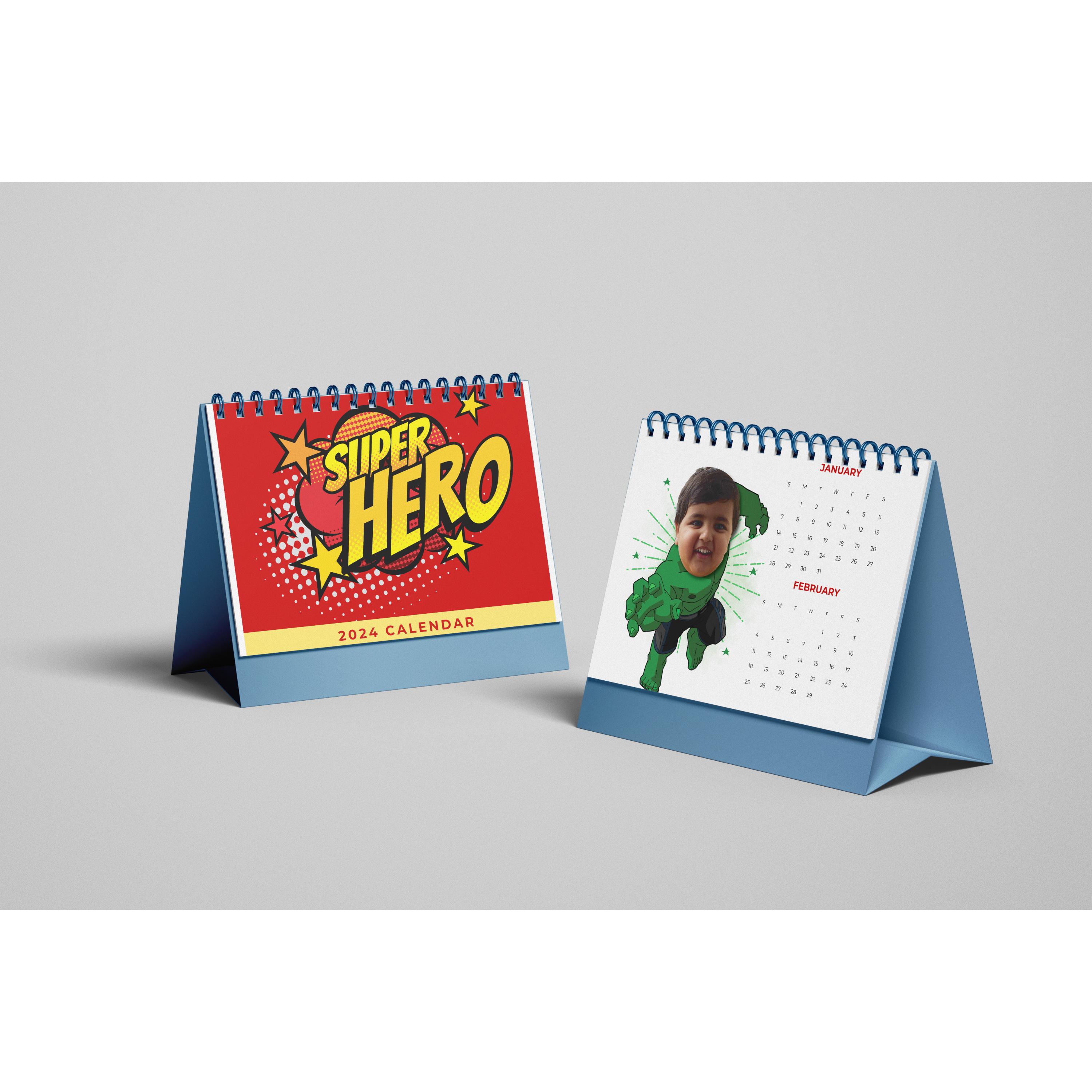 Superhero calendar