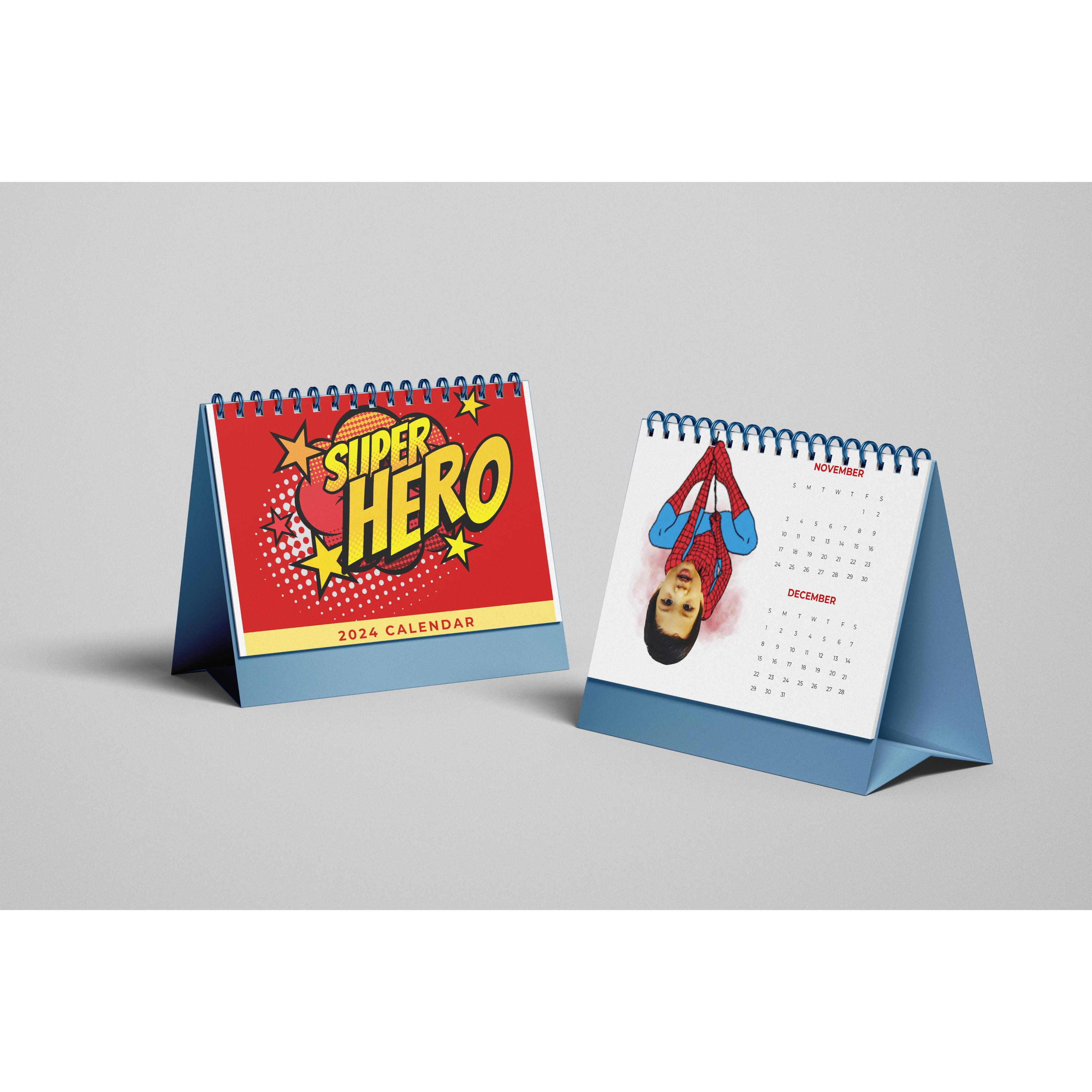 Superhero calendar