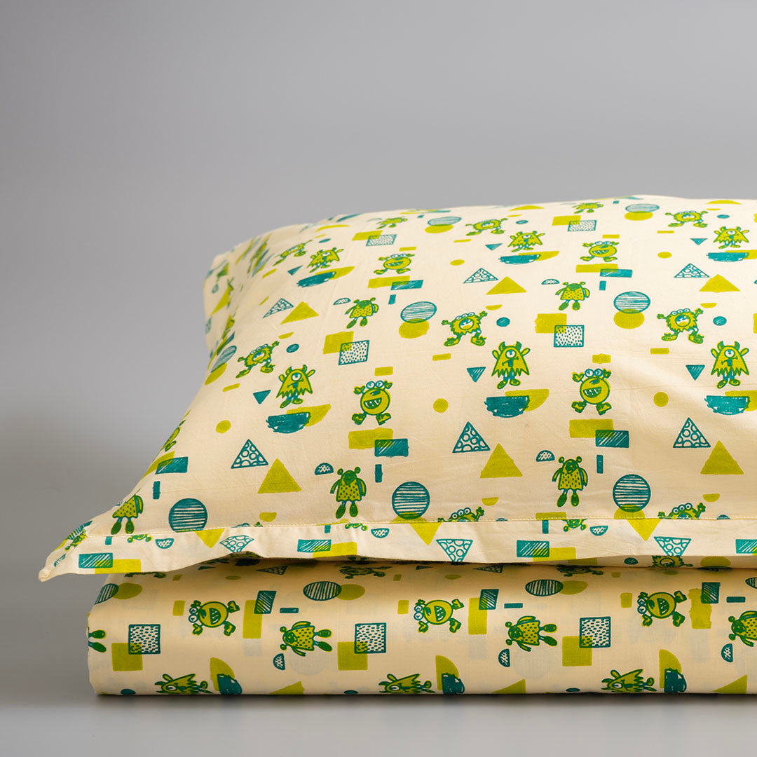 Gudgoodie Kids Flat Bedsheet Set  - 100% Cotton Percale - Queen/Double Bedsheet