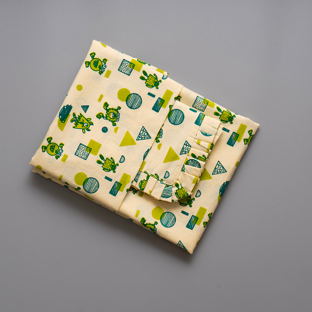 Gudgoodie Kids Flat Bedsheet Set  - 100% Cotton Percale - Queen/Double Bedsheet