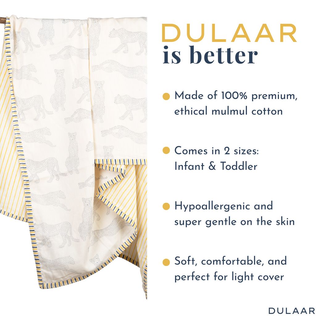 Mulmul Muslin Dohar | Hand-Block Printed