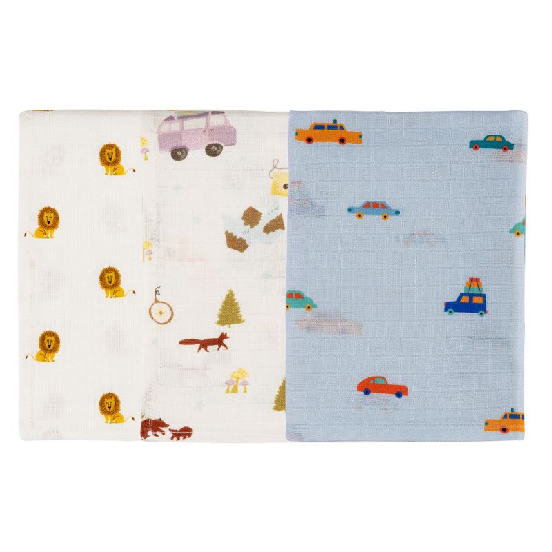 Organic Muslin Burp Cloth-Pack of 3