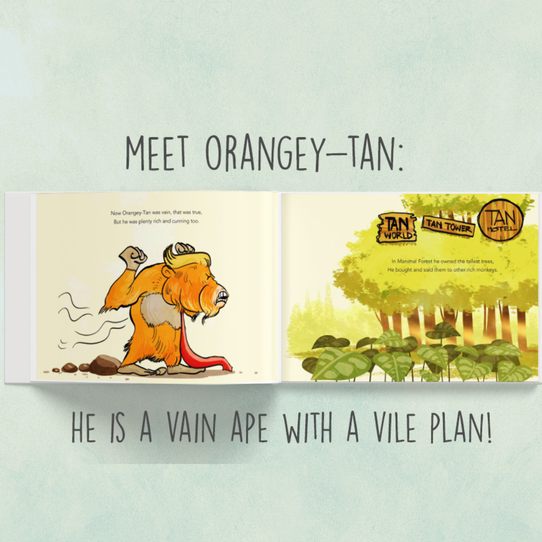 Personalised Storybook -  The Orangey-Tan; Your Child vs Evil
