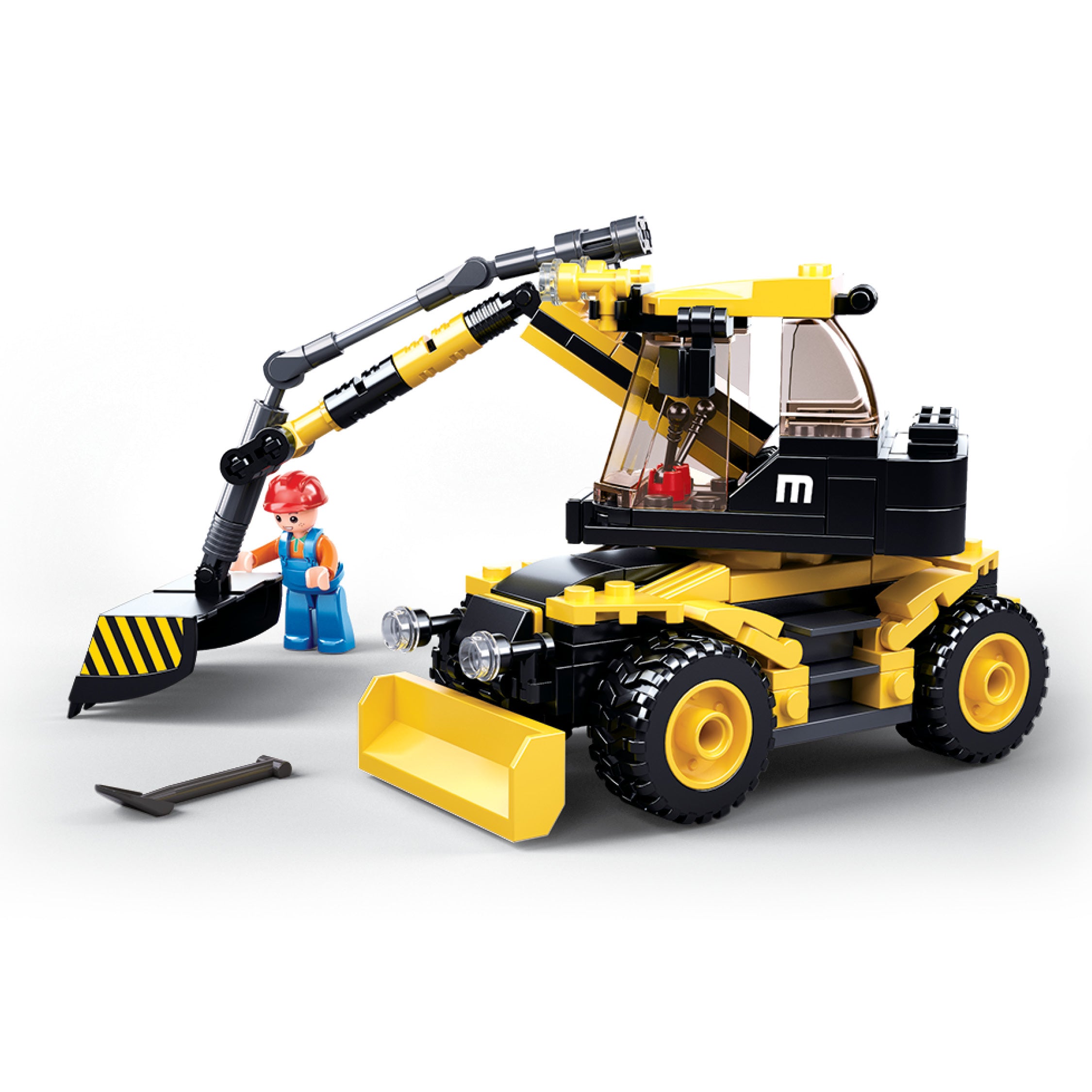 SLUBAN® EXCAVATOR 2 IN 1 (M38-B0805) (196 Pieces) Building Blocks Kit For Boys Aged 8 Years And Above Creative  Construction Set Educational STEM Toy