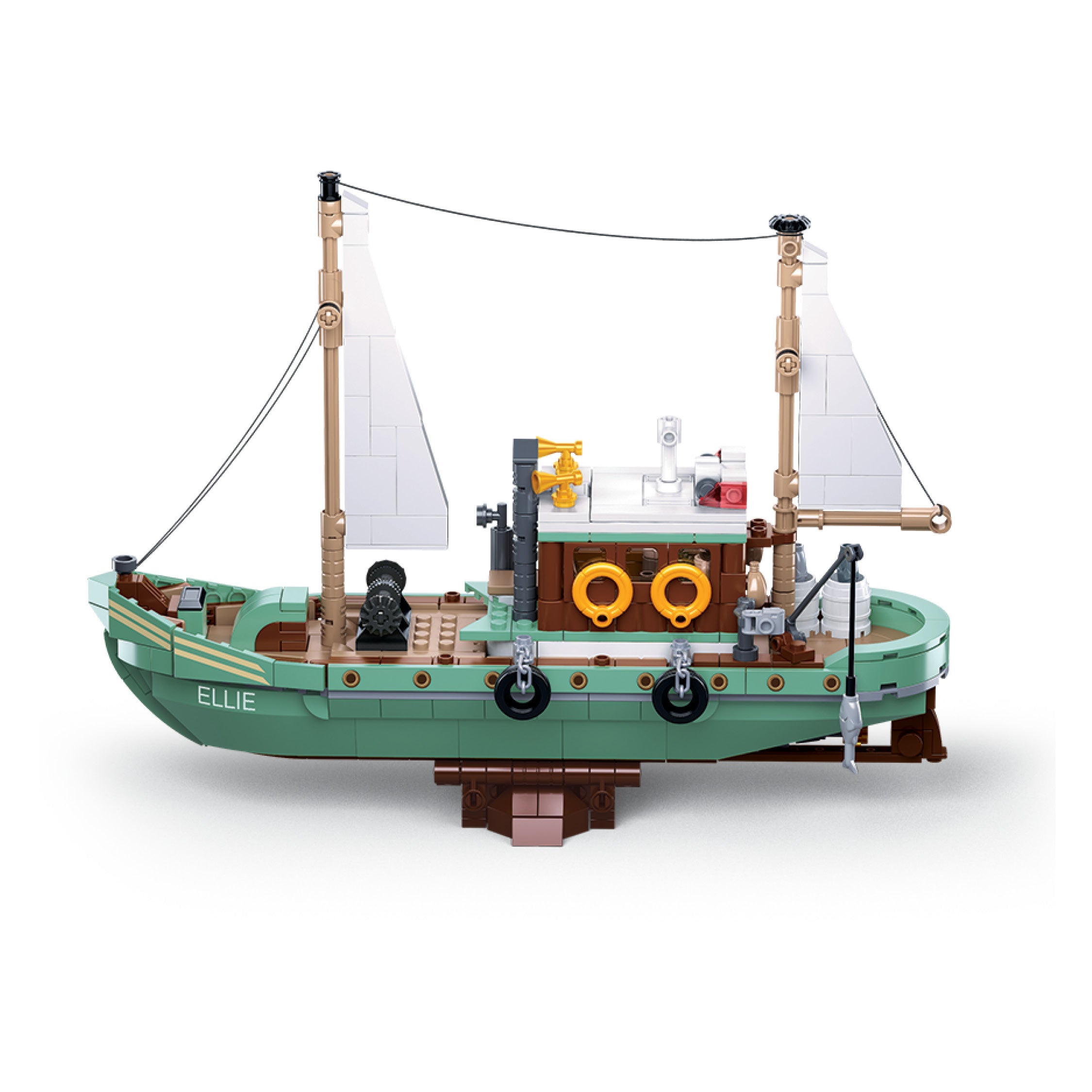 SLUBAN® MODELBRICKS-Fishing-Boat 610pcs (M38-B1119) Building Blocks Kit For Boys And  Girls Aged 8 Years And Above Creative Construction Set Educational  STEM Toy