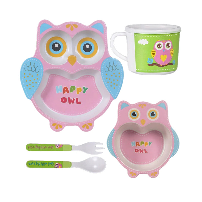 Bamboo Dinner Set - Owl