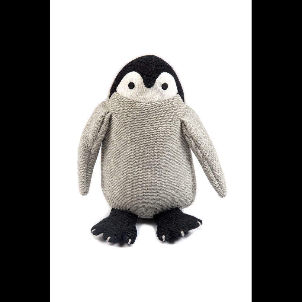 Peppy the Penguin | Knitted Cotton Animal Plush Toy for Kids