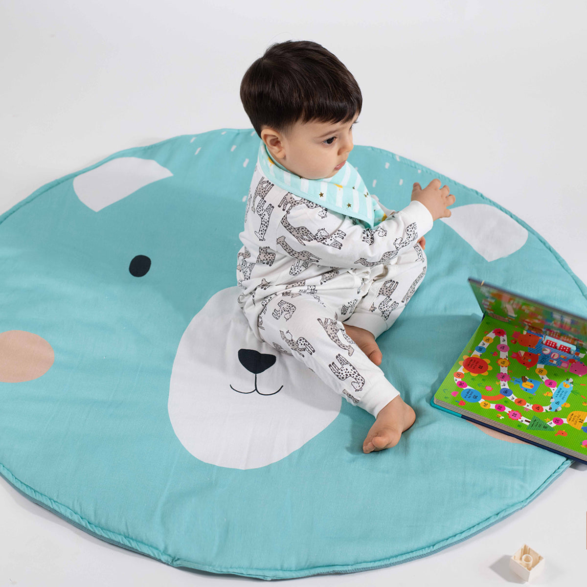 Tiny Snooze Cotton Playmat- Bear