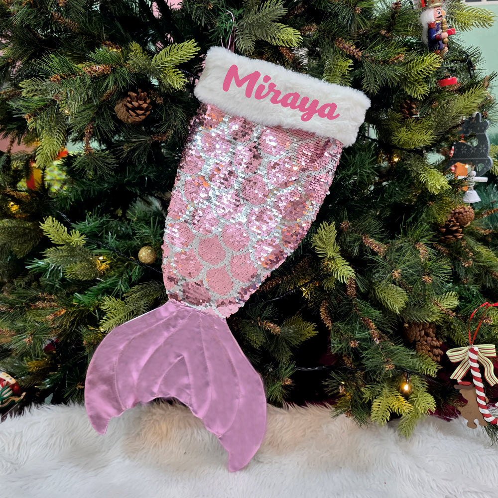 Personalised Magical Mermaid Stocking - Blush Pink