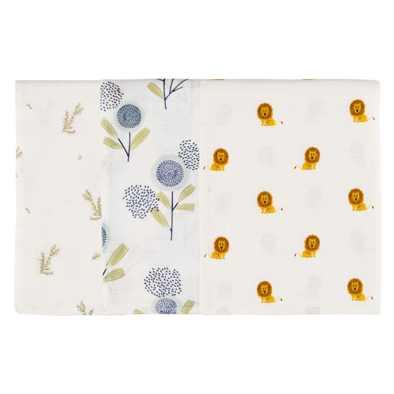 Organic Muslin Burp Cloth-Pack of 3
