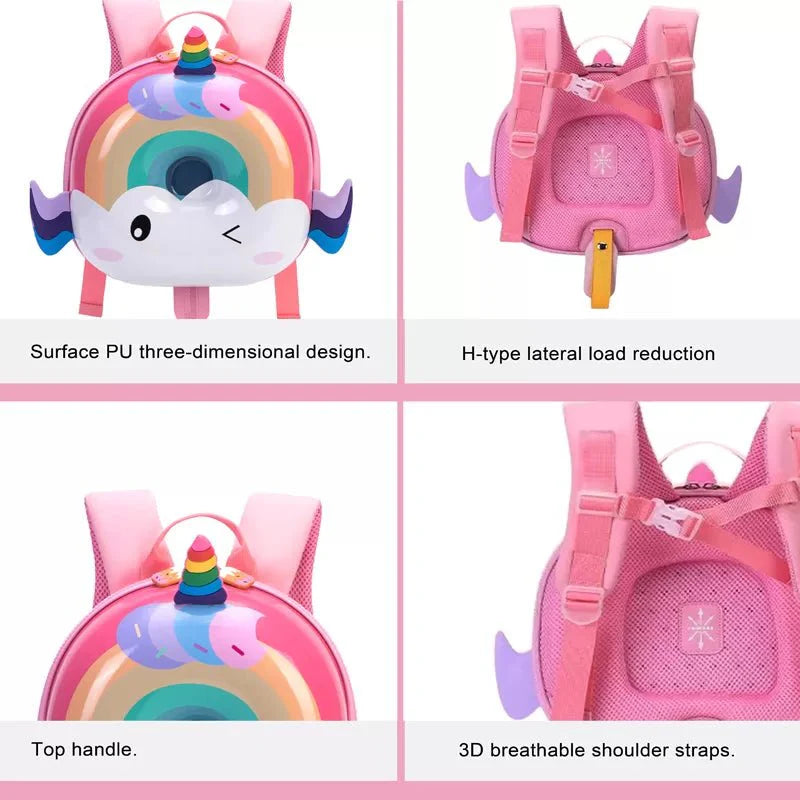 Rainbow Unicorn, Donut Backpack for Toddlers & Kids - Little Surprise BoxRainbow Unicorn, Donut Backpack for Toddlers & Kids