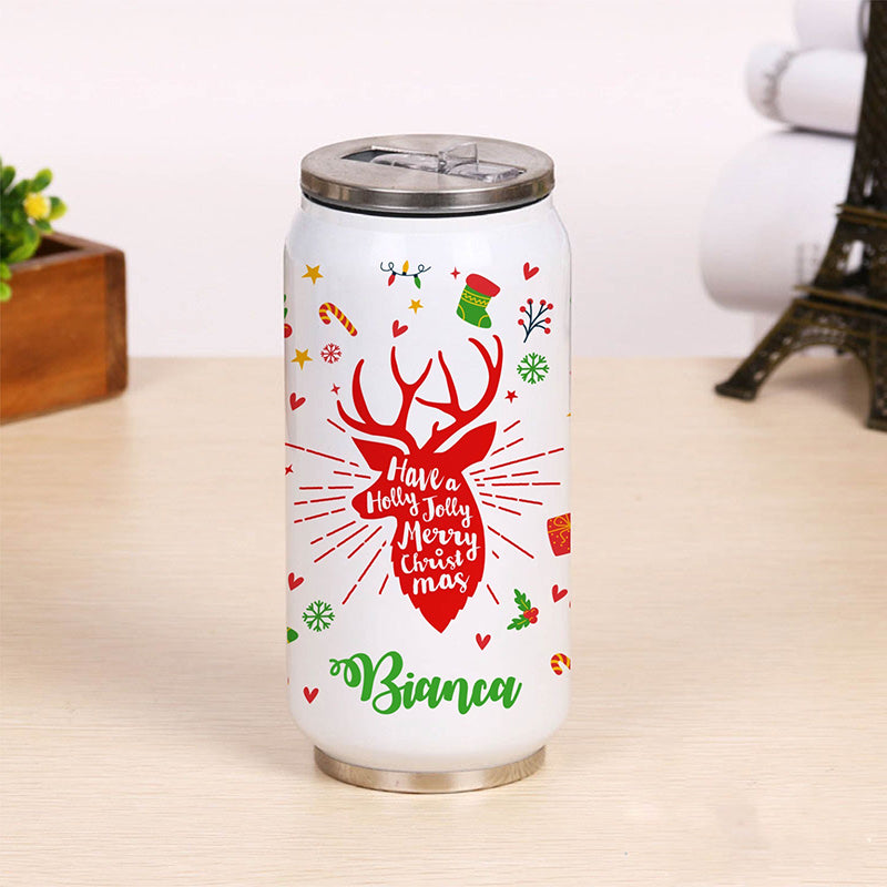 Can Sipper Bottle - Reindeer