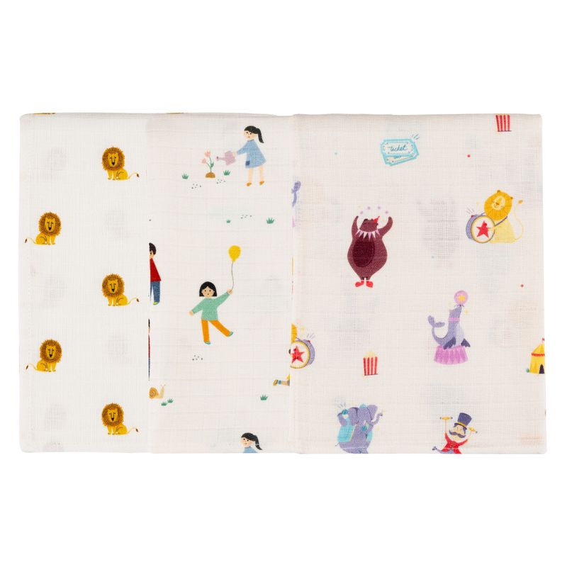 Organic Muslin Burp Cloth-Pack of 3