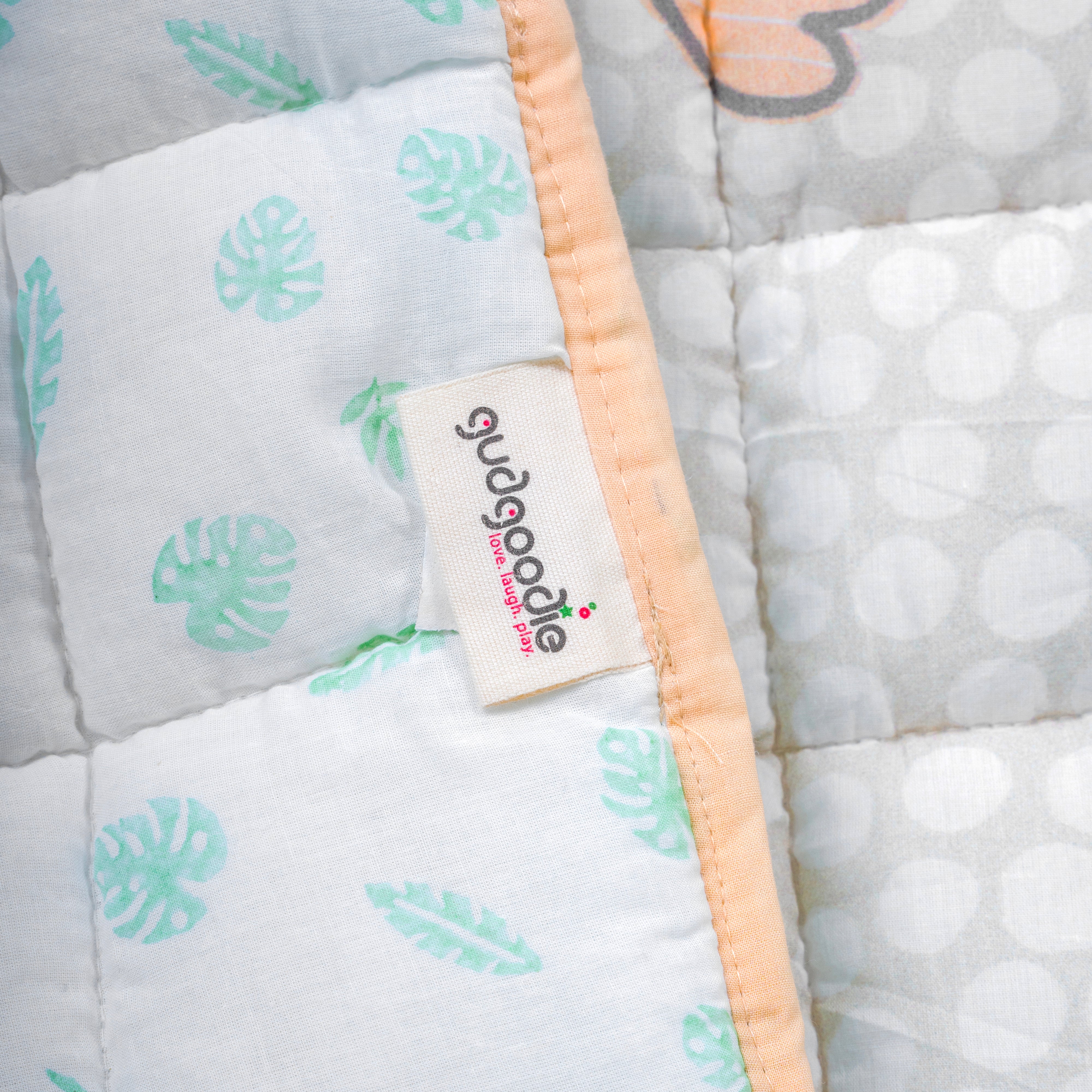 Gudgoodie Cotton Muslin Baby Quilt  - Jungle Safari