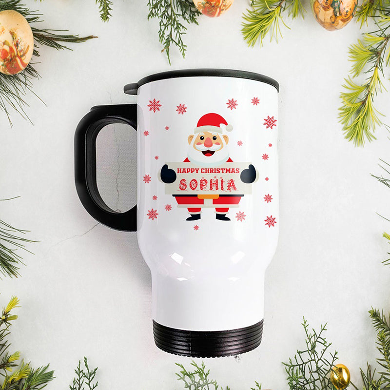 Steel Travel Mug -  Santa Claus 1