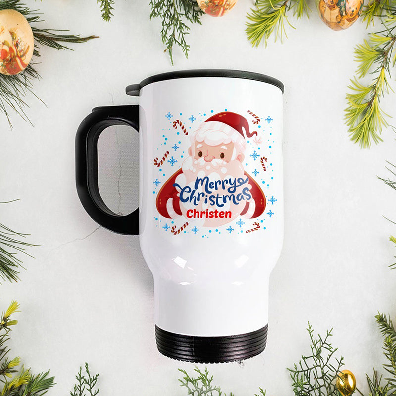 Steel Travel Mug -  Santa Claus 2