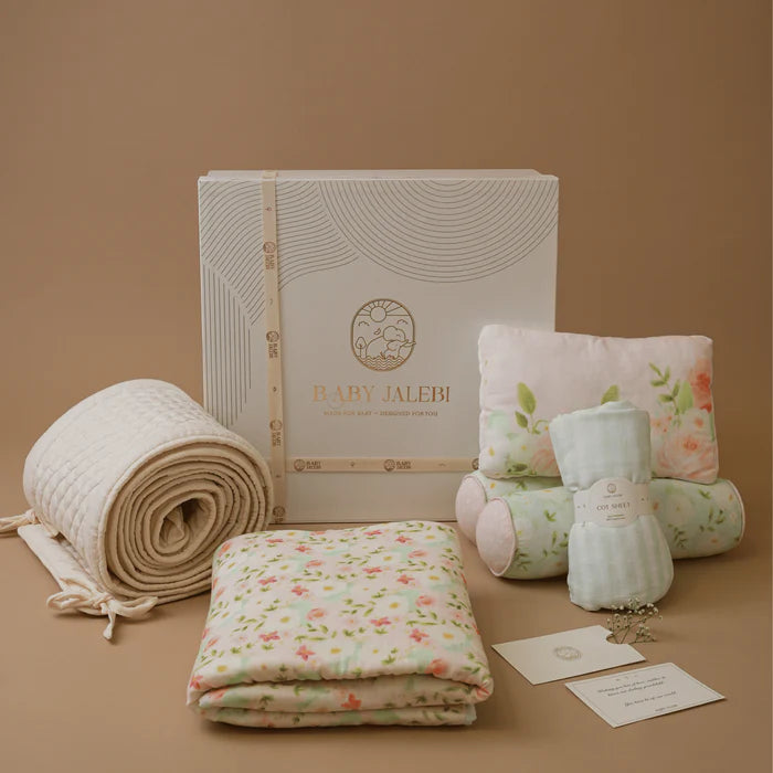 Complete  Cot Bedding Set with Bumper