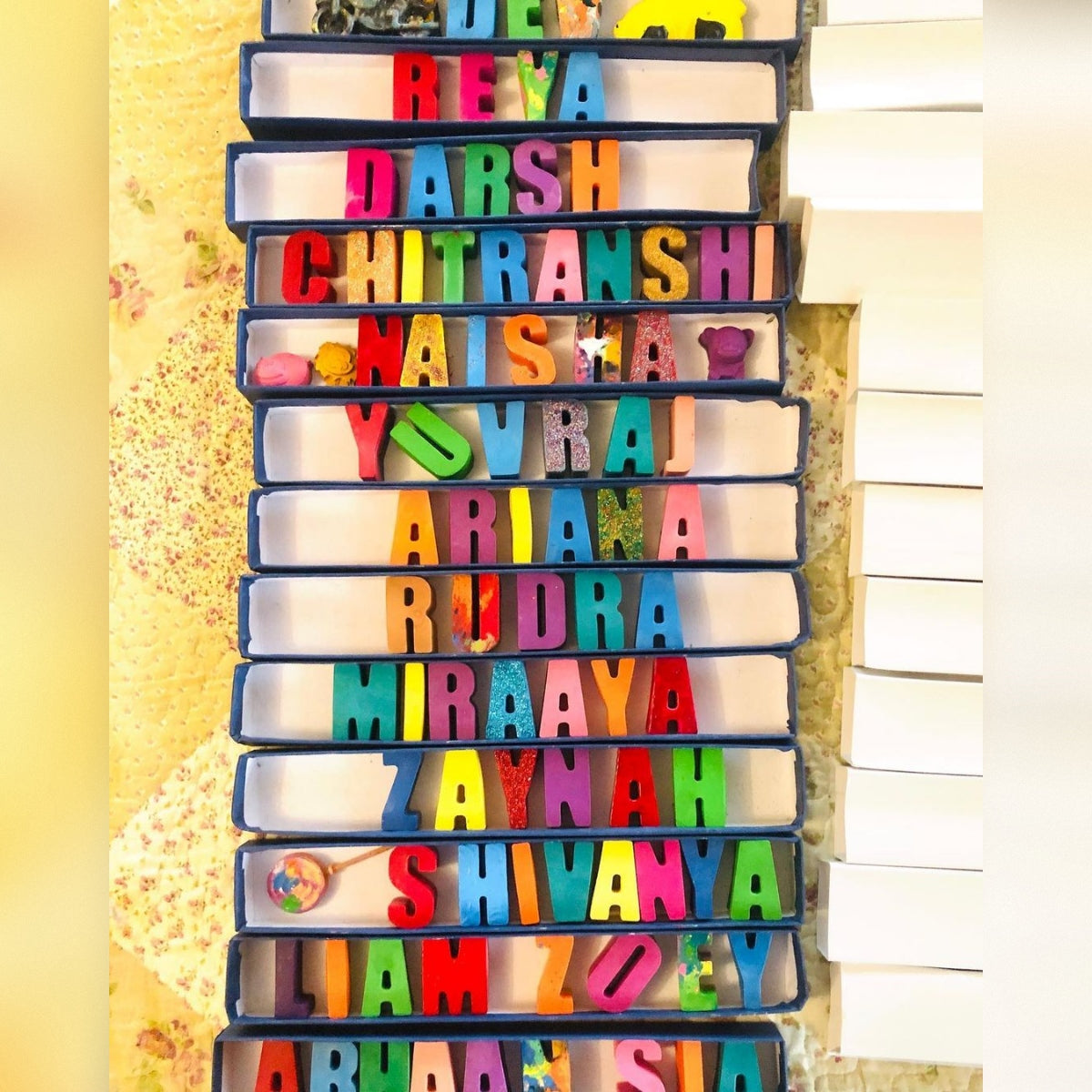 Personalized Solid Color Name Crayons for Kids (3–10 Years) | Per Letter