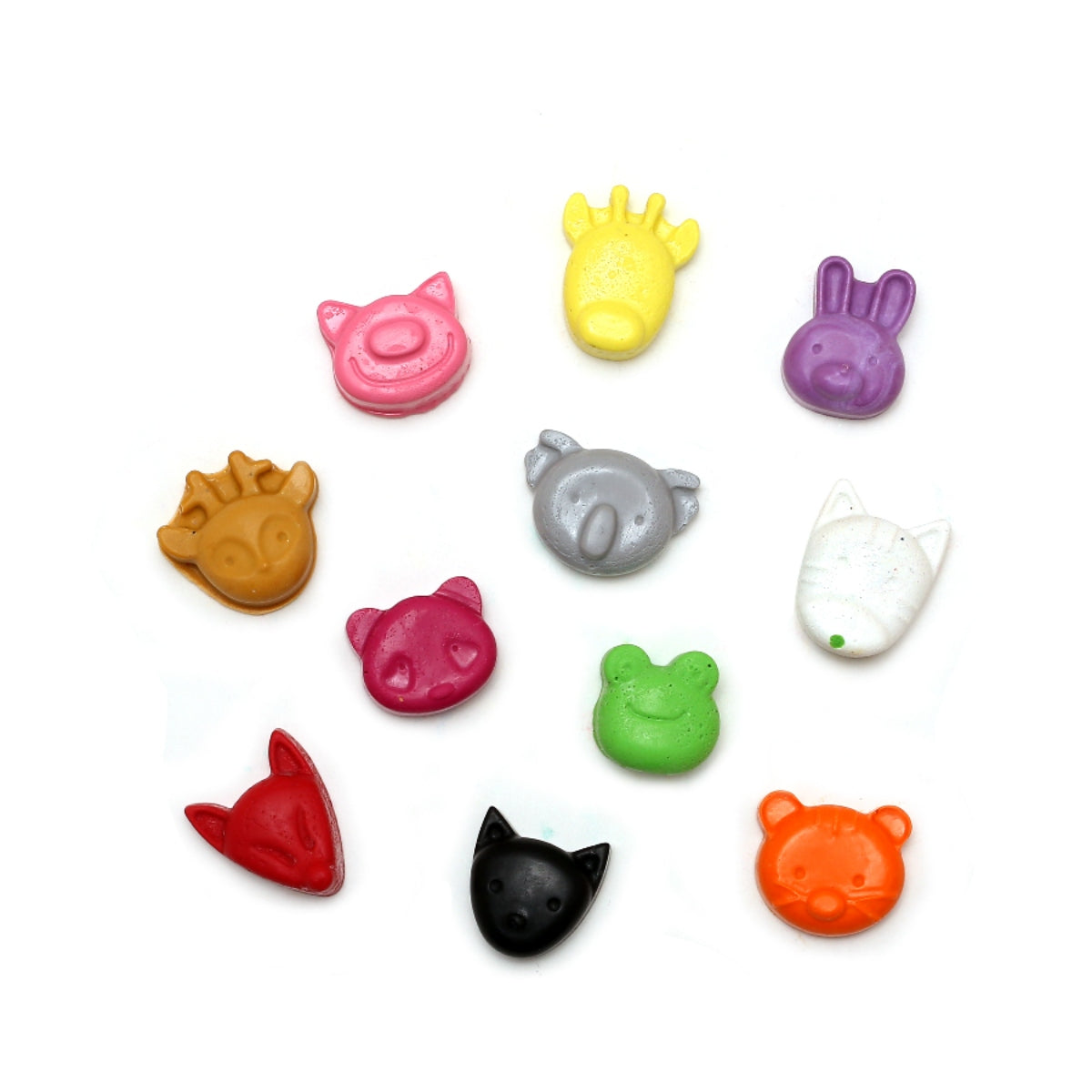 Mini Animal Heads - Set of 8 Crayons