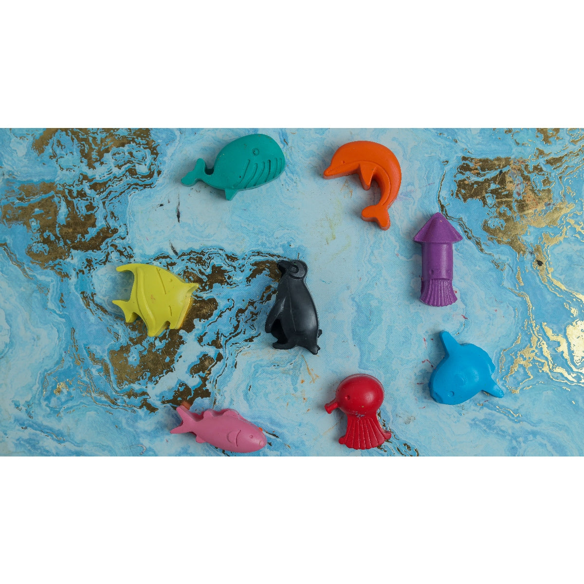 The Under The Sea Set Of 8 Crayons