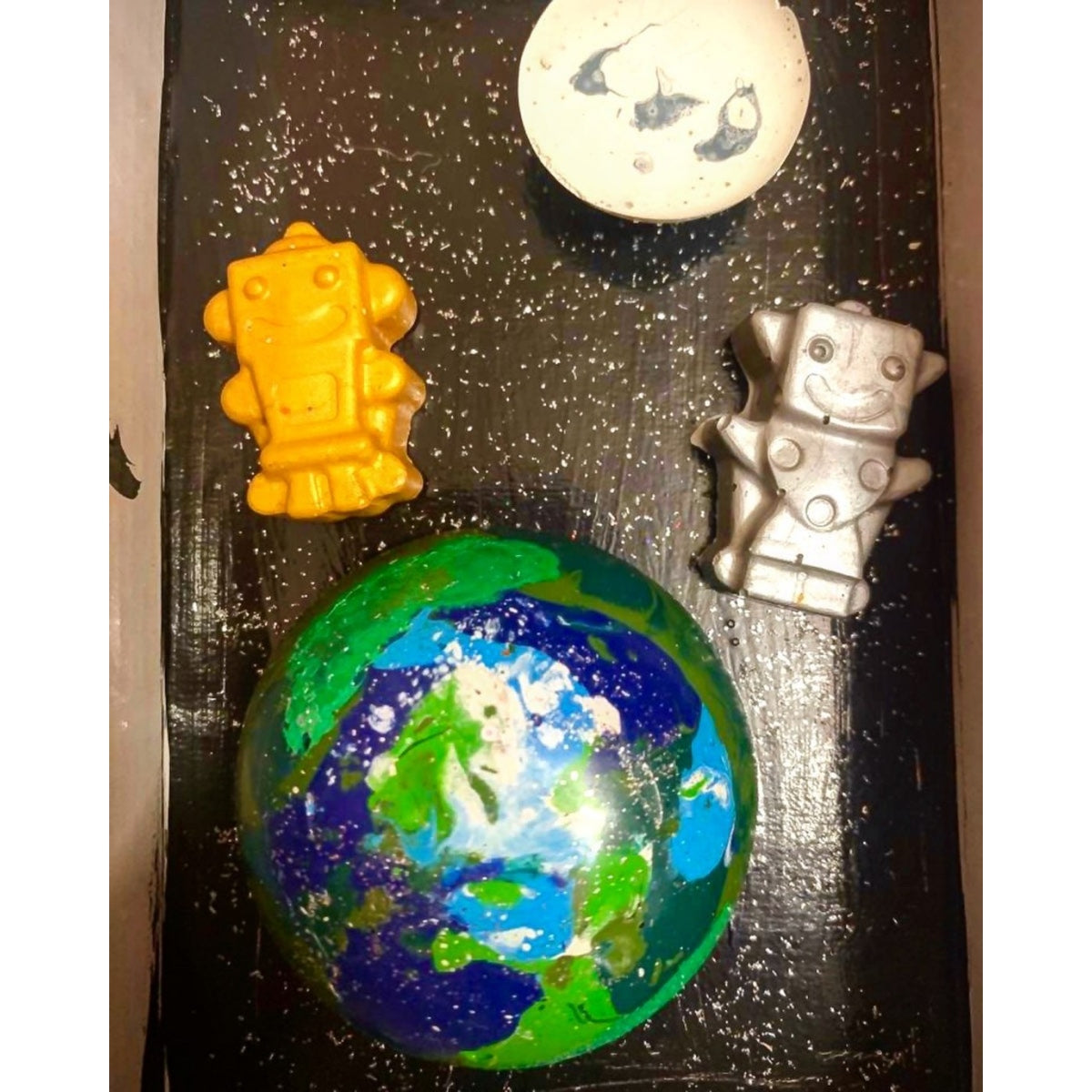 The Space Set Of 6 Crayons