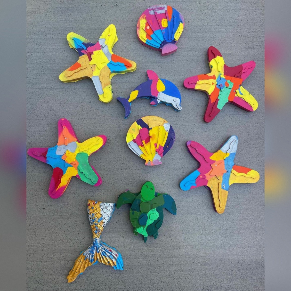 The Under The Sea Set Of 8 Crayons