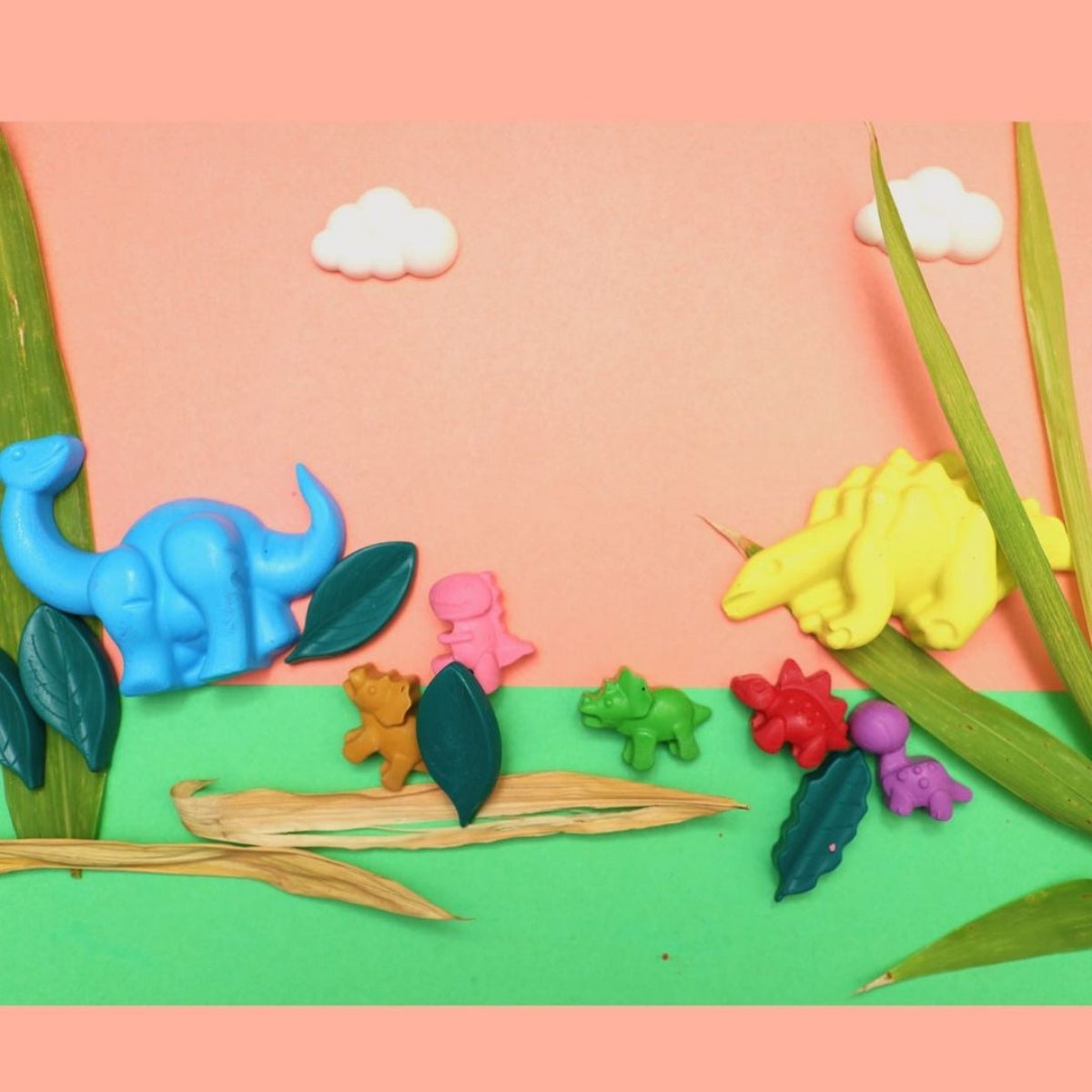 Jumbo Dinosaur Crayons Set of 5