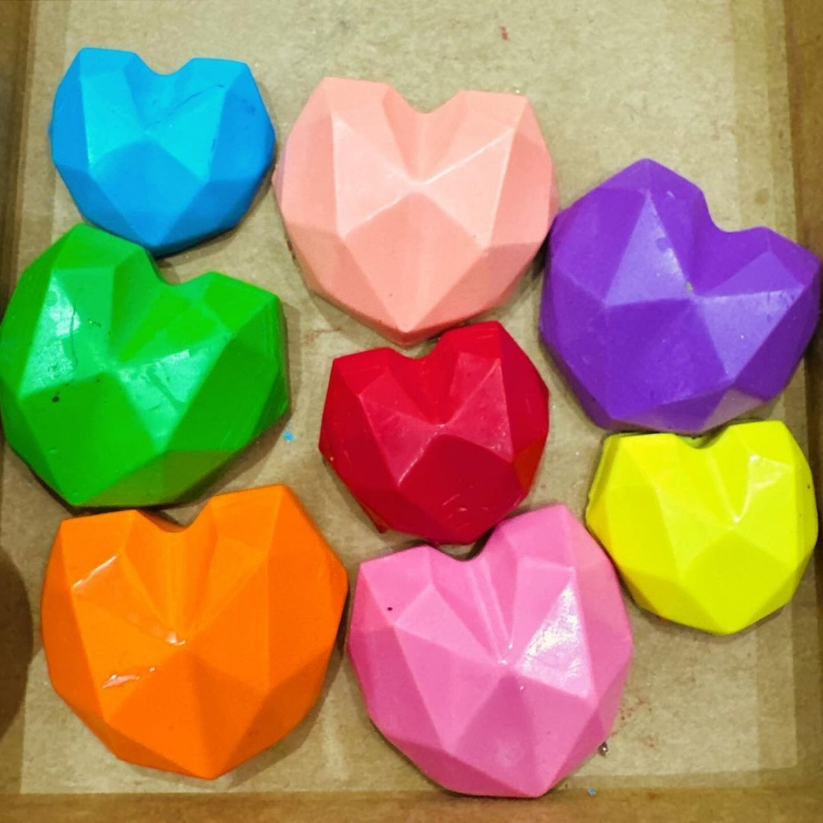 Heart Shaped Crayon Set of 8