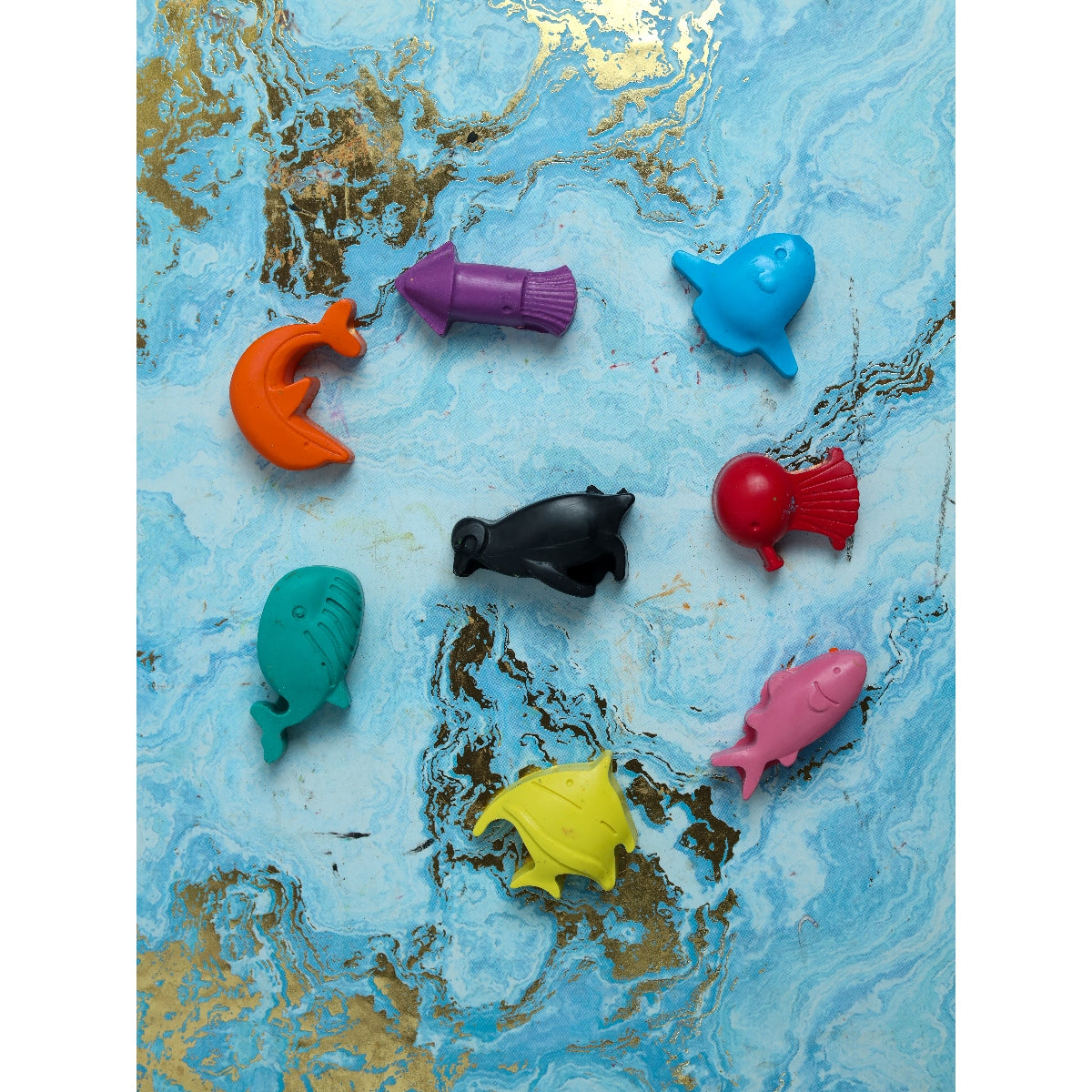 The Under The Sea Set Of 8 Crayons