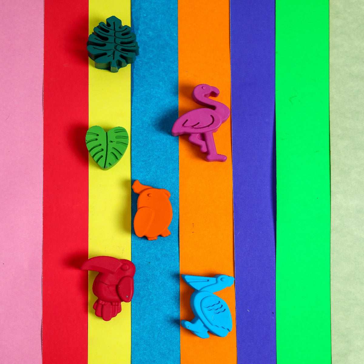 Jumbo Bird Set of 6 Crayons