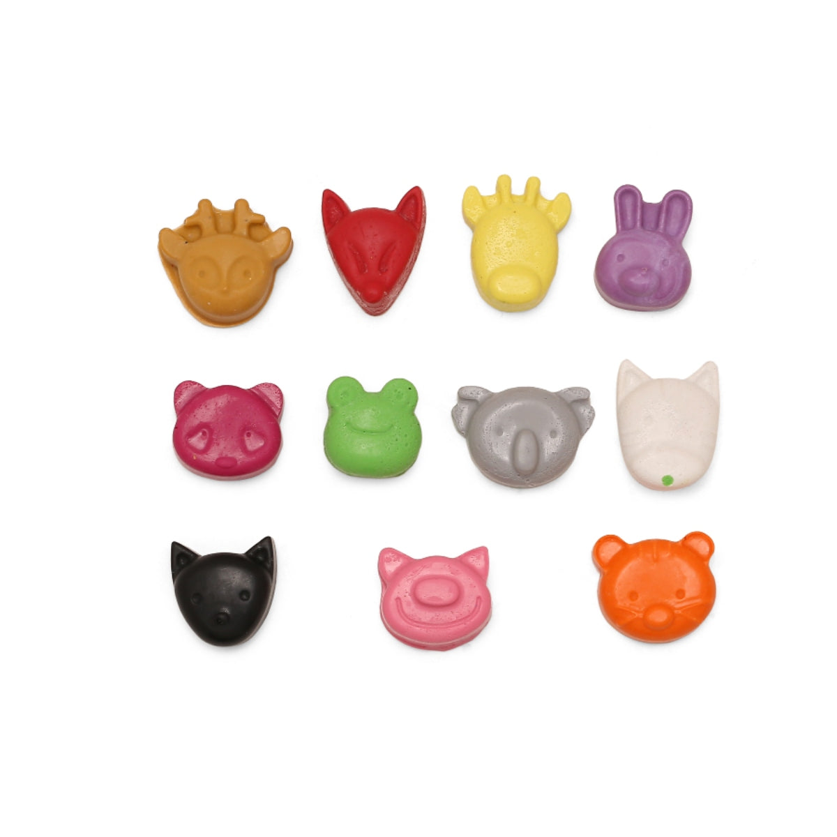 Mini Animal Heads - Set of 8 Crayons