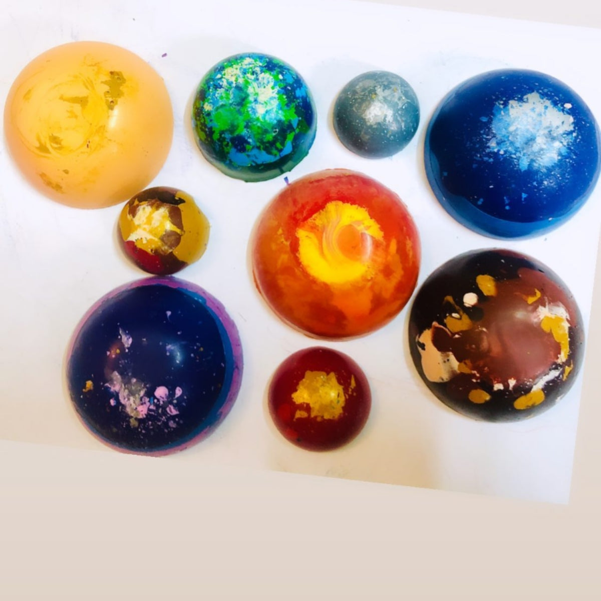 The Planets Set Of 9 Crayons