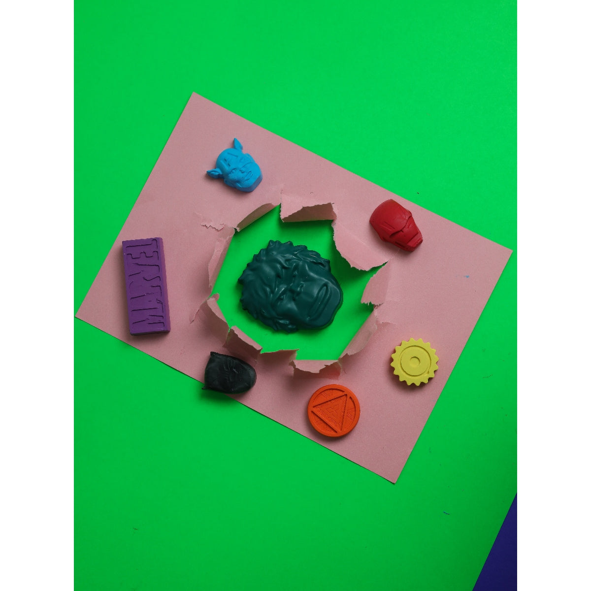 Super Hero Crayons Set Of 6