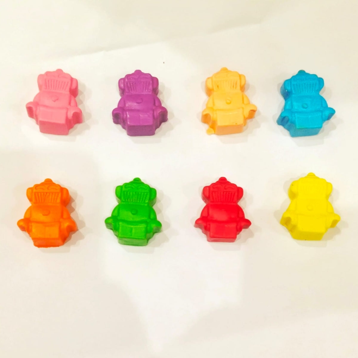 Mini Robot Set Of 8 Crayons