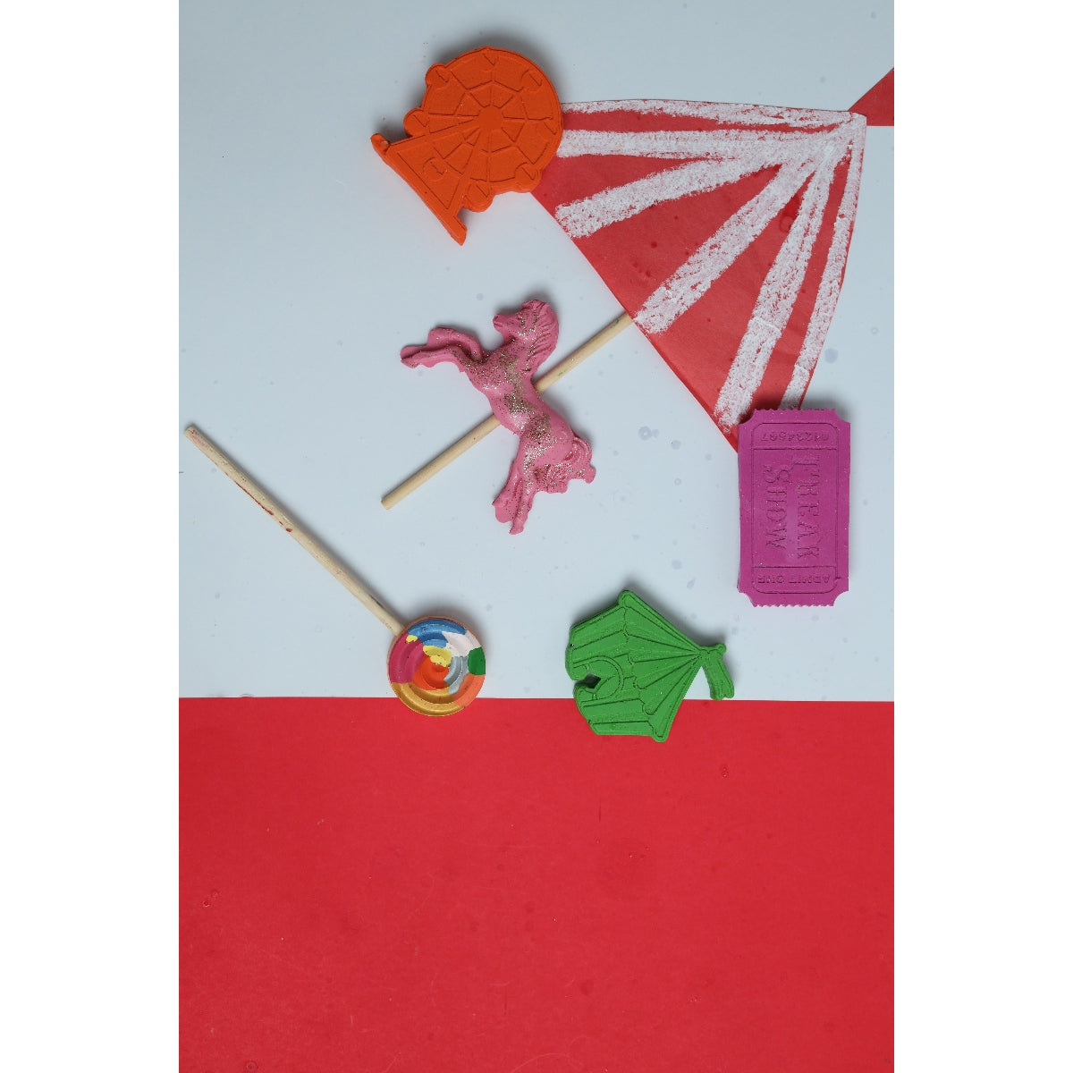 Jumbo Carnival Set of 5 Crayons