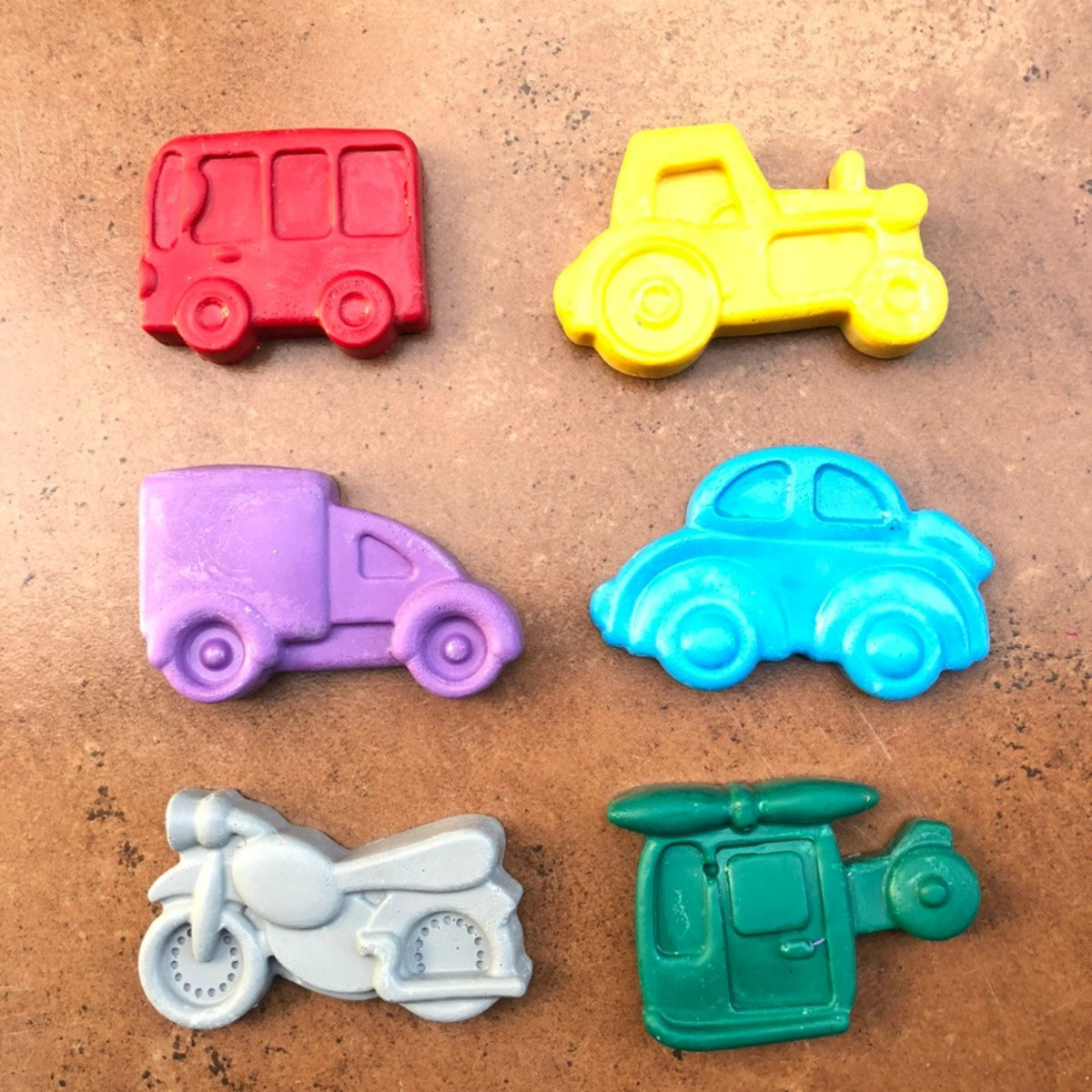 Jumbo Vehicles Set Of 6 Crayons