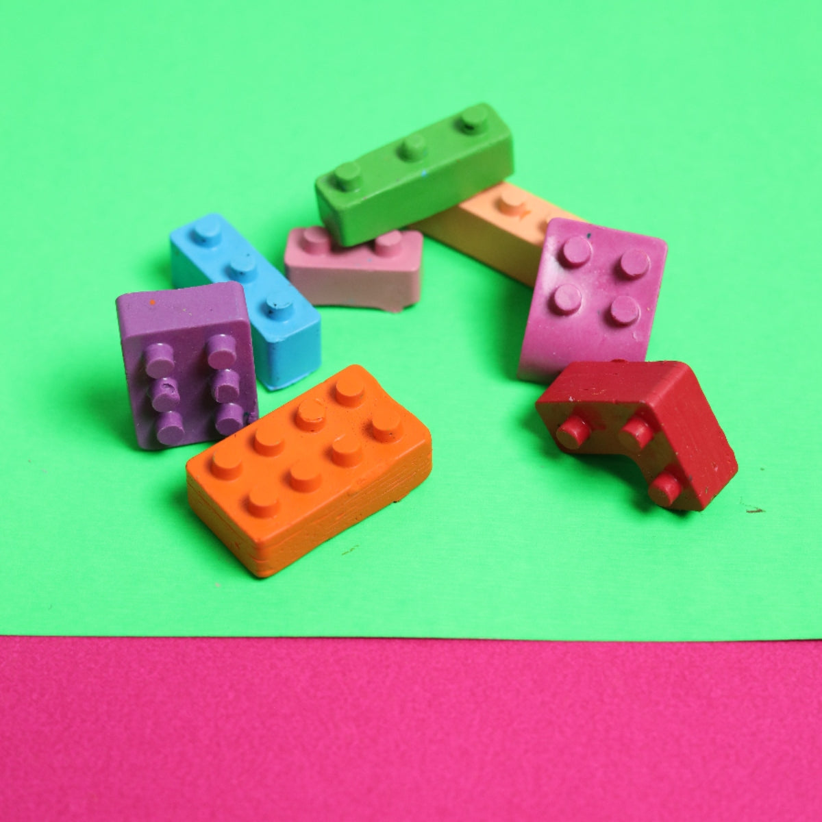 Lego Block Crayons Set Of 8