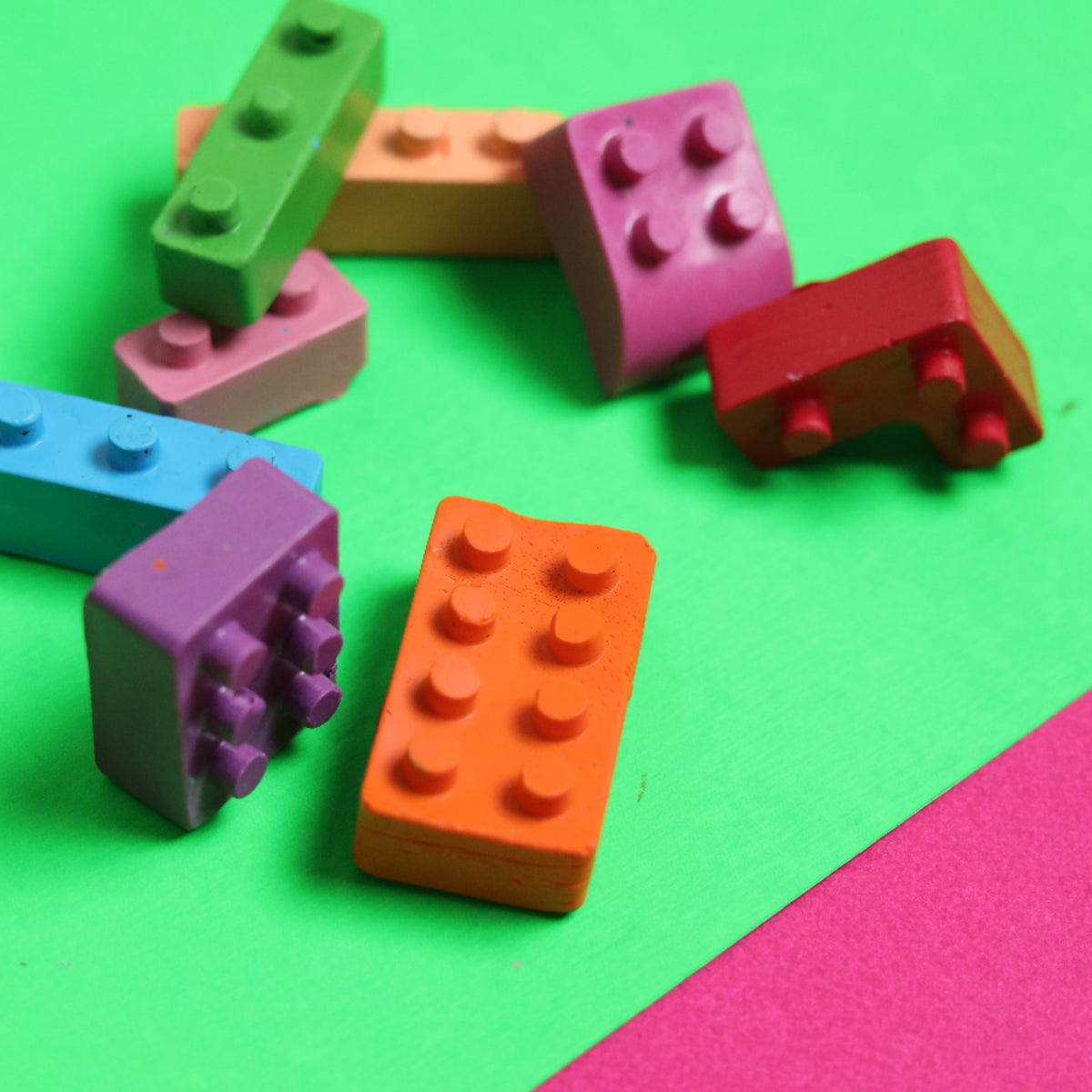 Lego Block Crayons Set Of 8