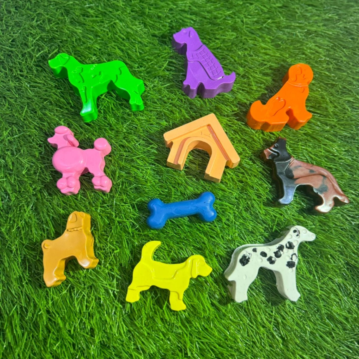 Dog Breed Crayon Set of 9