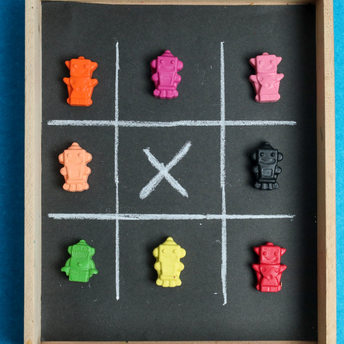 Mini Robot Set Of 8 Crayons