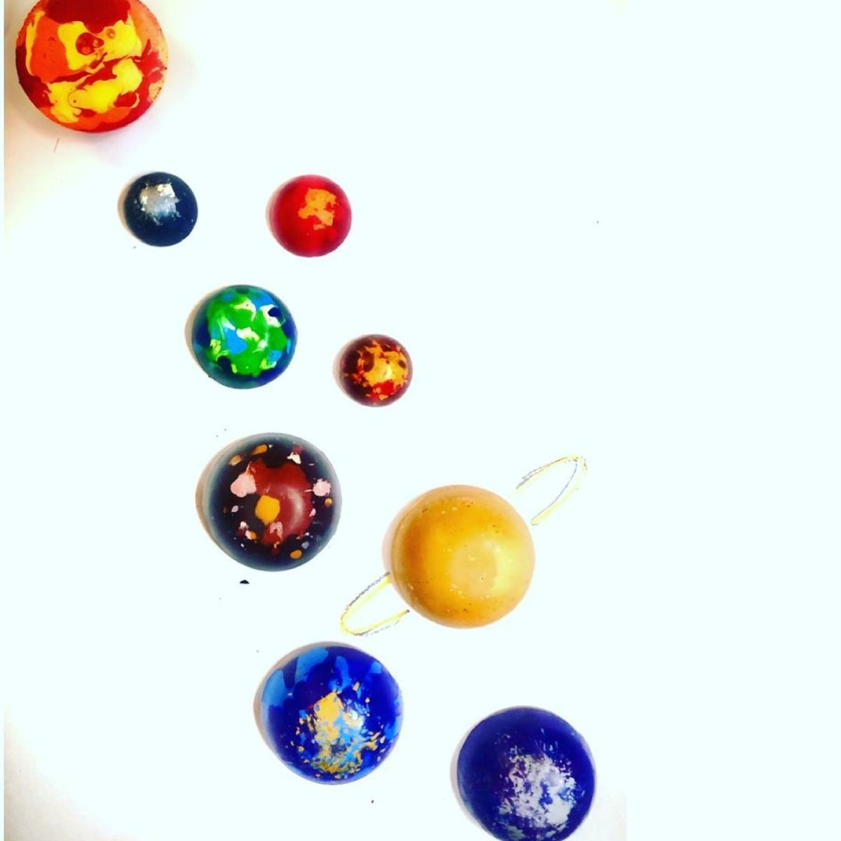 The Planets Set Of 9 Crayons