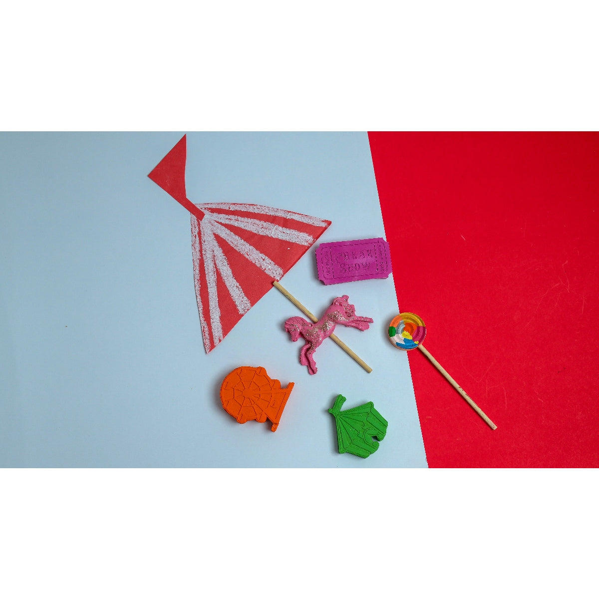 Jumbo Carnival Set of 5 Crayons