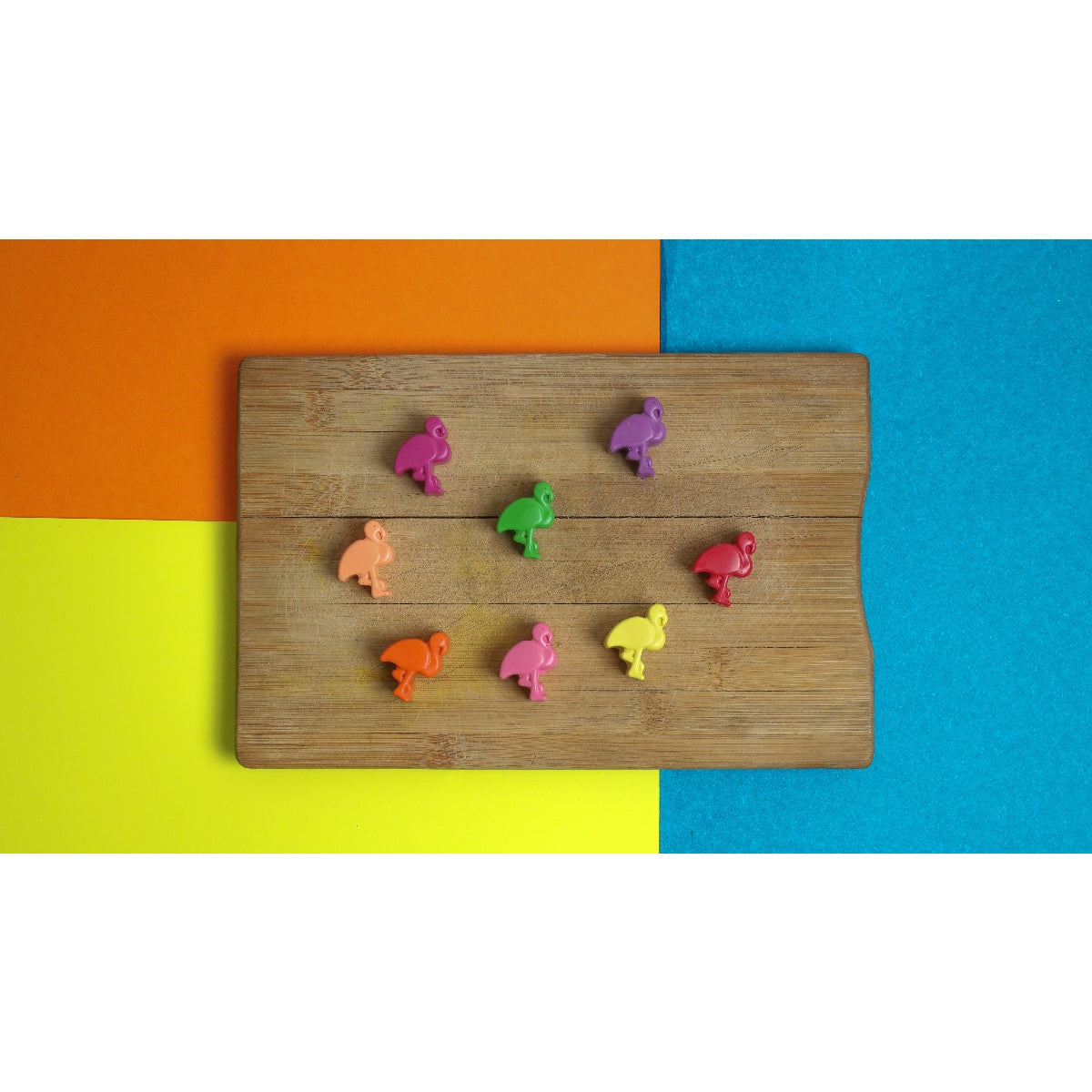 Mini Flamingo Set Of 8 Crayons