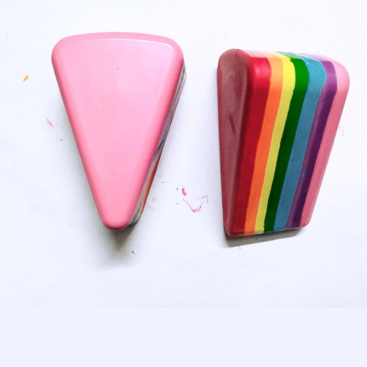 The Rainbow Cake Slice - 1 piece Crayon