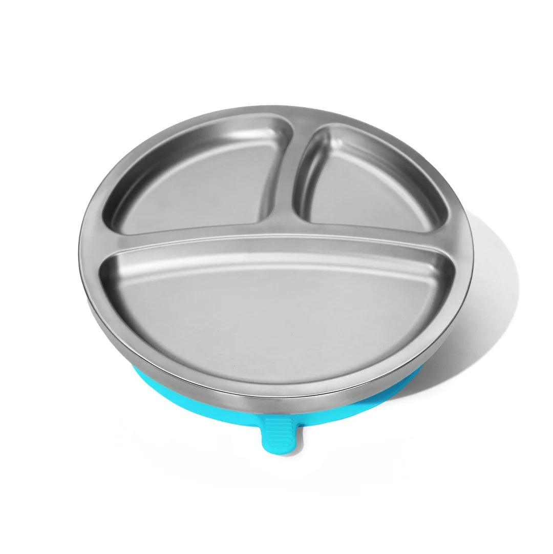 Avanchy Baby Stainless Steel Round Divided Plate | Big