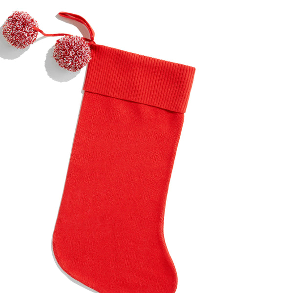 Classic Christmas Stocking - Base: Red; Letter: Ivory