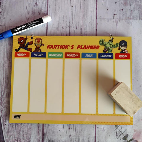 Weekly Planner - Superhero