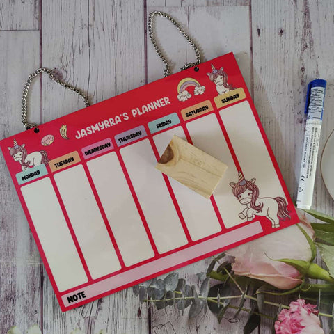 Weekly Planner - Unicorn